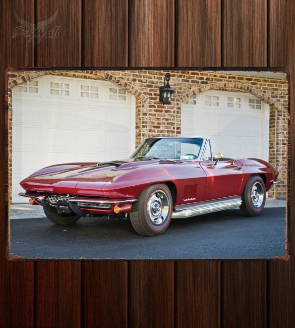 Металлическая табличка Corvette Sting Ray 427 RPO L71 Convertible 